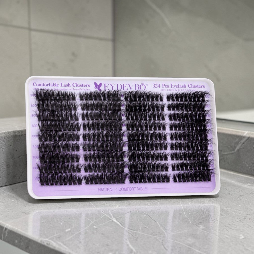 Fluffy Volume Lash Clusters 10–18mm (324 Pcs)