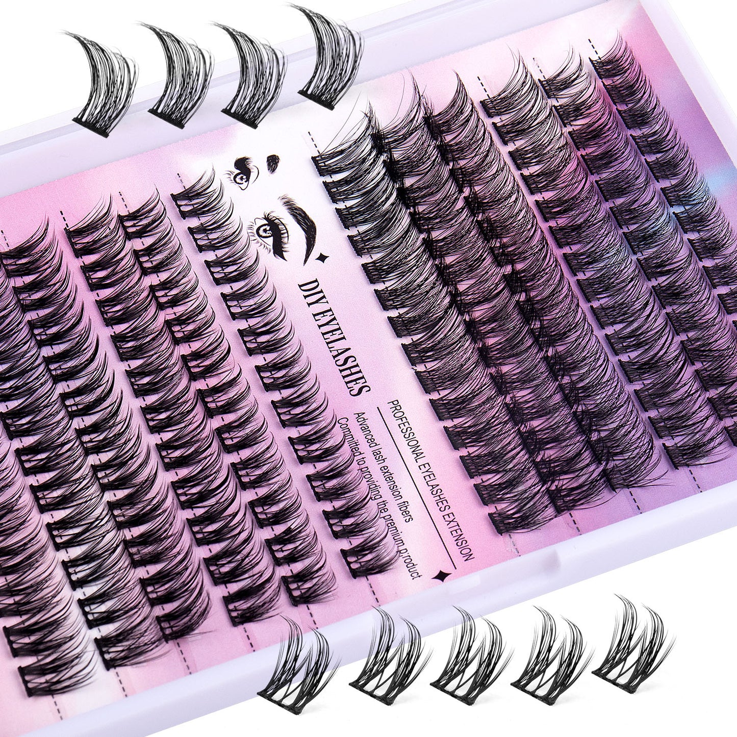 Segmented Lash Clusters 12 Rows Of 150 Segmented Lashes In Clusters