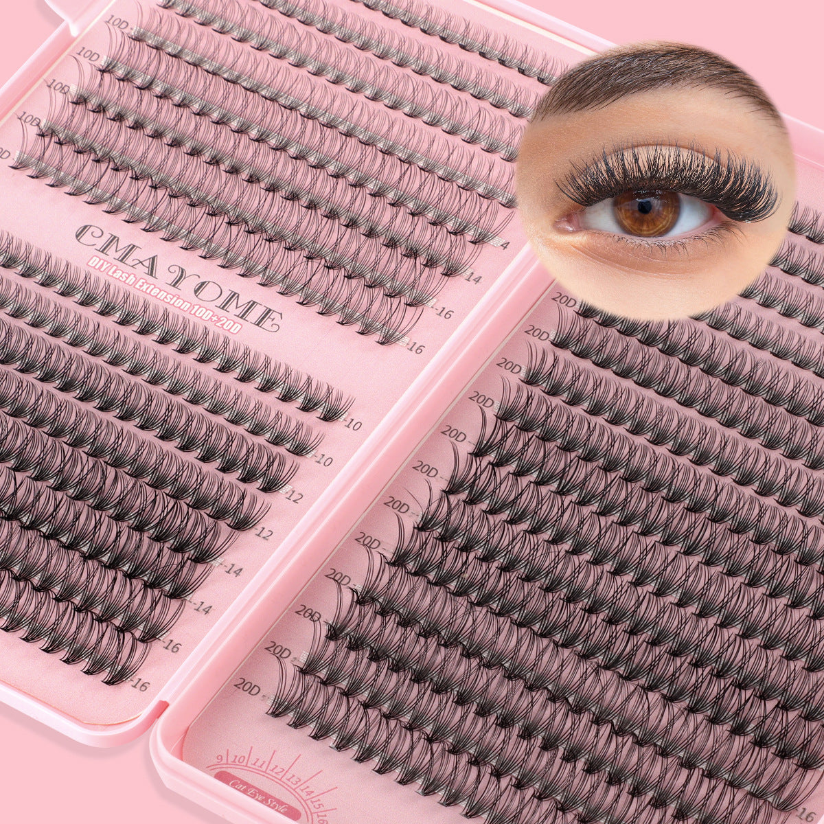 Thick Single Cluster Individual False Eyelash Eyelash Book