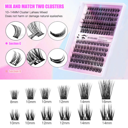 Segmented Lash Clusters 12 Rows Of 150 Segmented Lashes In Clusters