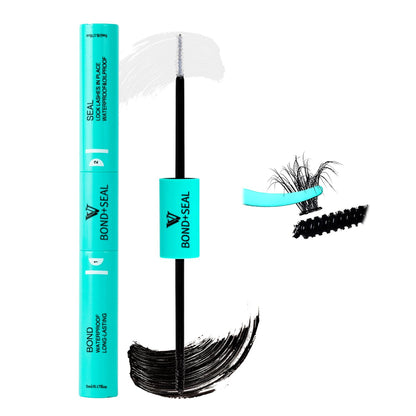 Lash Bond & Seal 2-in-1 Waterproof Lash Glue, Long-Lasting Strong Hold Adhesive for DIY Lash Extensions