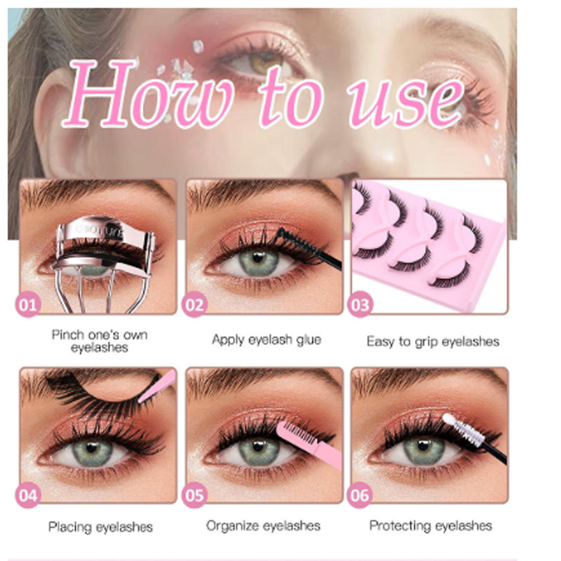 Cat Eye False Eyelashes 15 Pairs