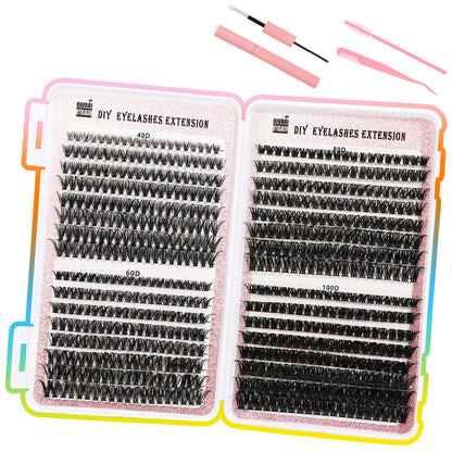 Segmented Eyelash Cluster set 32 Rows Of Eyelashes Book Cluster 640