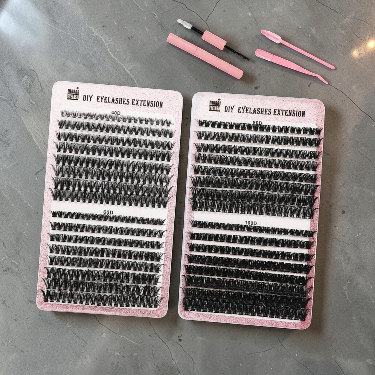 segmented eyelash cluster set