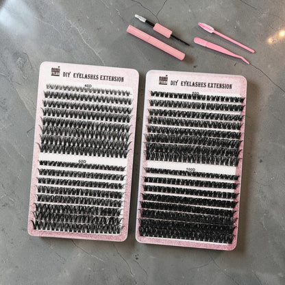 segmented eyelash cluster set