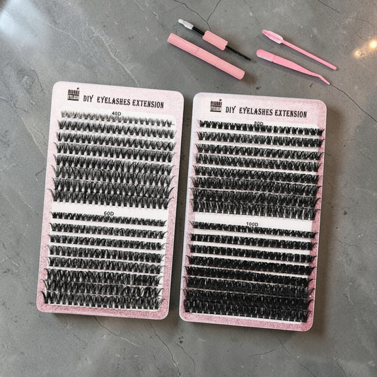 segmented eyelash cluster set