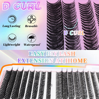 Segmented Eyelash Cluster set 32 Rows Of Eyelashes Book Cluster 640